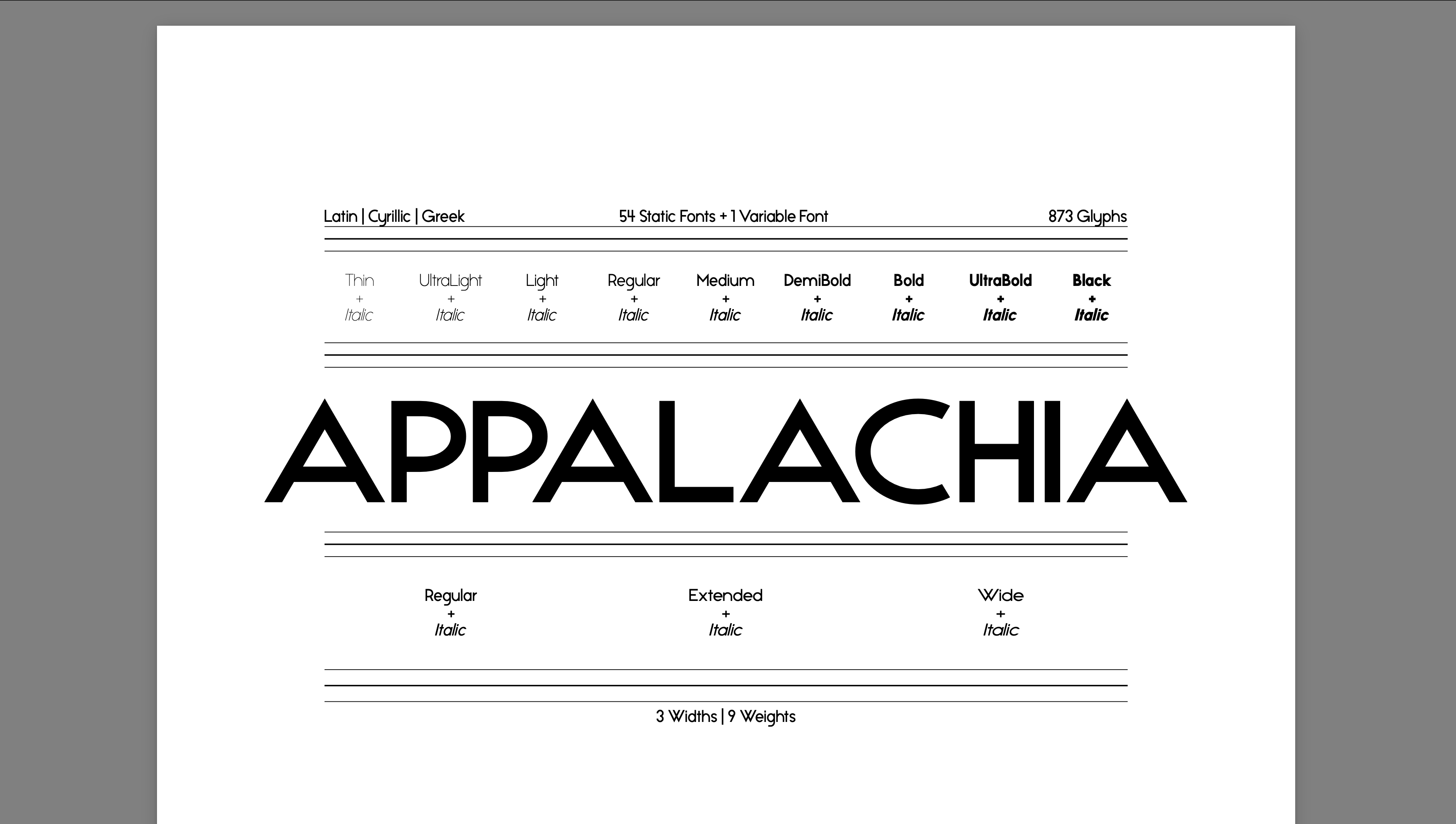 Appalachia specimen preview